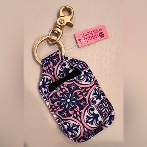 Simply Southern | Damask, key FOB, sanitizer, key chain.